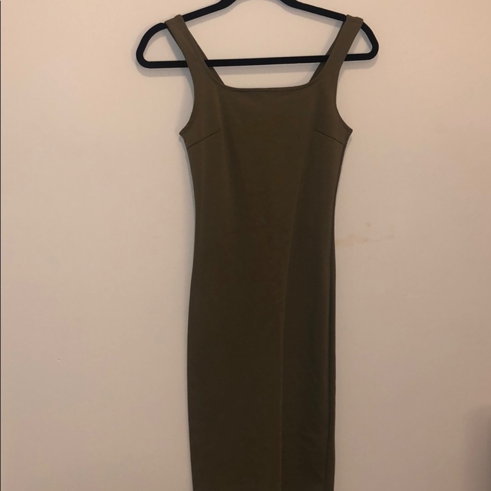 olive green dress